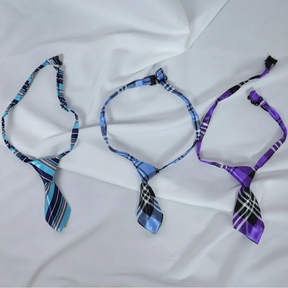 🅽🅴🆆 plaid & stripe adjustable dog tie cat pet ties dog cat clothing accessory